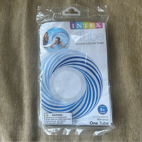 New in Package Intex Clear Color Tube Inflatable Swim Float - Picture 1 of 3